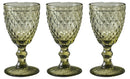 Goblet, Winston Green Glass (Set of 4)