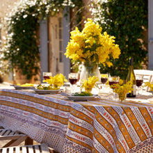 Provence Avignon Dijon & Blue Tablecloth: 71" x 128"