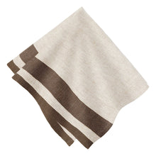 Gordes Natural & Choco Napkins 20x20 - Set of 4