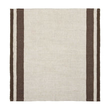 Gordes Natural & Choco Napkins 20x20 - Set of 4