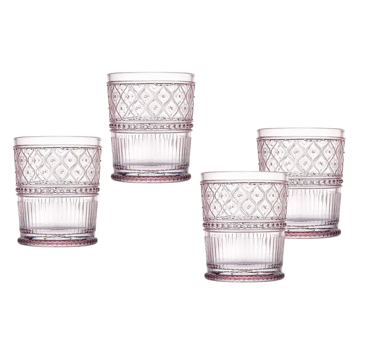 Goblets, Vintage Pink Tumblers (Set of 4)