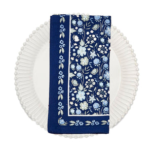 Napkins, Blue & White (set of 4)