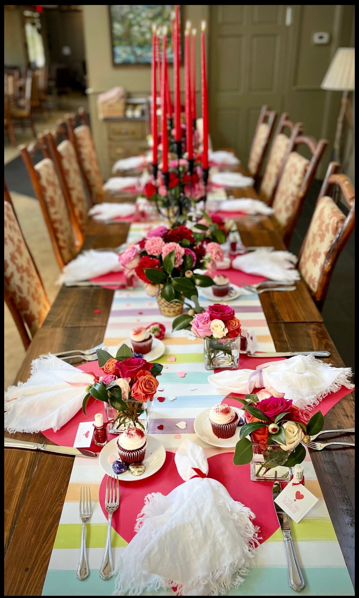 Placemats, Red Heart (Set of 12)