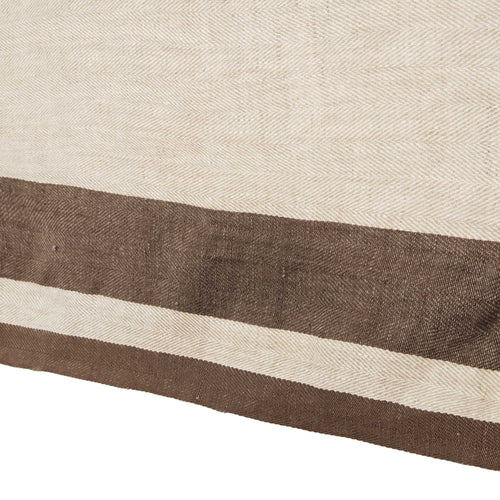 Tablecloth, Gordes Natural & Choco