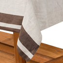 Tablecloth, Gordes Natural & Choco