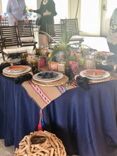 Table Topper, Striped Boho