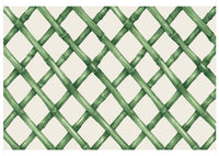 Placemats, Green Lattice (Set of 24)