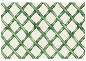 Placemat, Green Lattice (Set of 24)