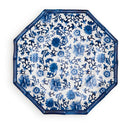 Plates, Blue Floral Melamine Dinner (Set of 4)