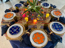 Table Topper, Striped Boho