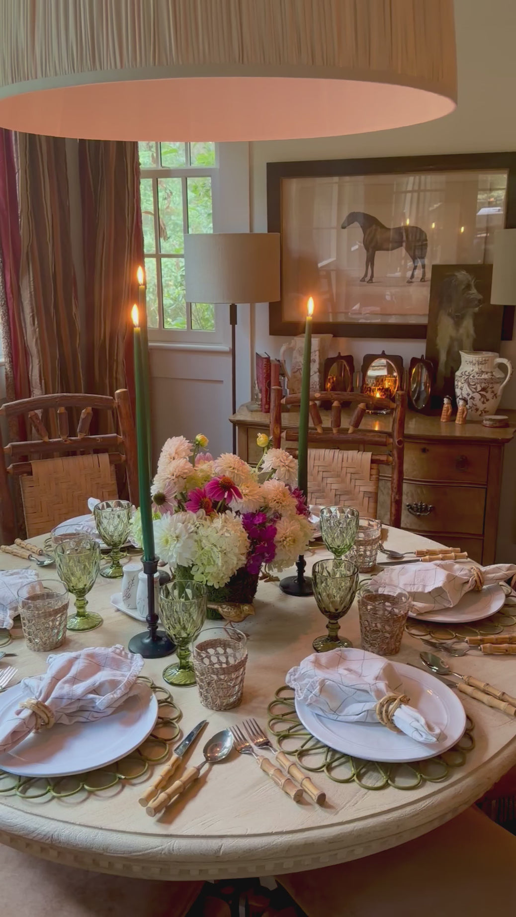 Candles, Oak Green 18” Tapers, 1 dozen