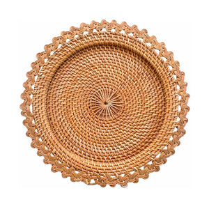 Placemat, Rattan Scallop Edge