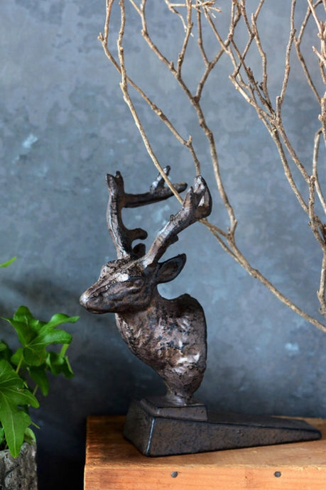 Cast Iron Buck Head | Table Terrain January tablescapes, men's table decorations, kitchen table arrangements