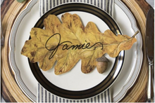 Place cards, Oak Leaf (Set of 12)