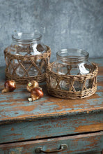 Wicker Basket Vase or Hurricane | Table Terrain build your own tablescape, custom tablescapes, modern table centerpieces, elegant table centerpieces