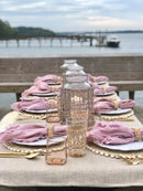 Napkins, Mushroom Pink Stonewashed (Set of 8) 100% Linen