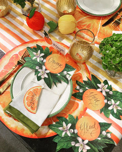 Placemats, Orange Slice Paper (Set of 12)