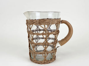 Pitcher, Wicker Wrapped