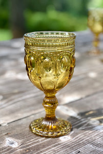 Goblets, Amber (Set of 4)