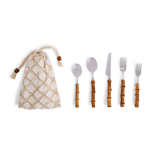 Flatware, Bamboo (20 piece place-setting)