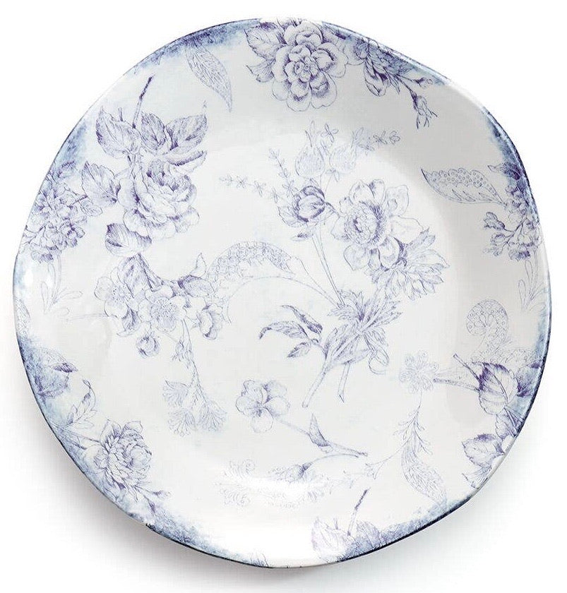 Plates, Italian Blue Floral 11” (Set of 4)