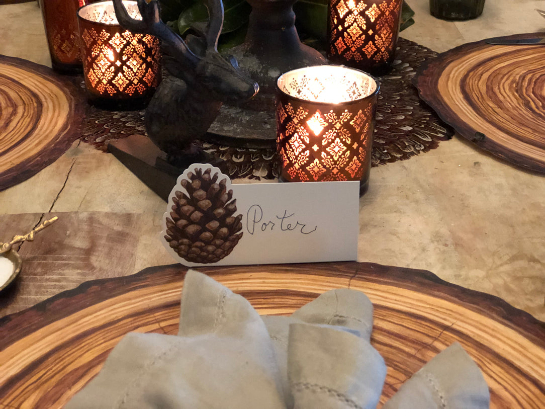 Place cards, Pinecone (Set of 12)
