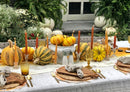 Candles, Harvest Gold 18” Tapers, 1 dozen.