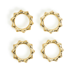 Napkin Ring, Bamboo Gold (Set of 4)