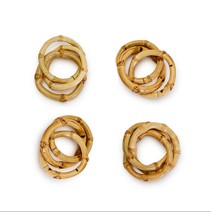 Napkin Rings, Bamboo (Set of 4)