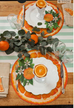 Placemats, Orange Slice Paper (Set of 12)