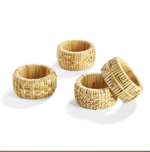 Napkin Rings, Woven Cane (Set of 4)