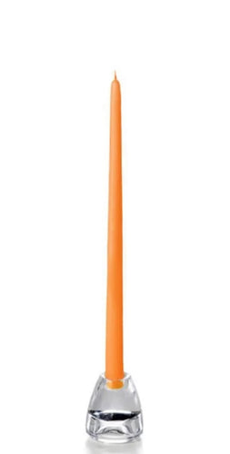 Candles, Bright Orange 18” Tapers, 1 dozen.