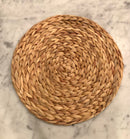 Natural woven water hyacinth placemats, set of four