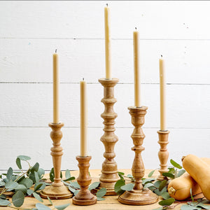 Candle Holders, Mango Wood (Set of 5)