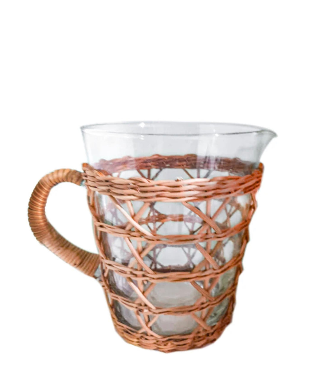 Pitcher, Wicker Wrapped