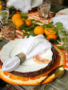 Place cards, Orange Slice