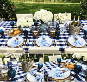 You Blue Me Away Tablescape Kit w/o Vases | Table Terrain blue and white tablescape kit, non floral centerpieces for dining room tables, centerpieces for long rectangular tables