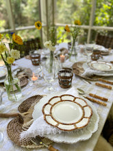 Placemat, Fan (Natural Brown) - Raffia Rattan Wicker