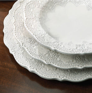 Plates, Modern Lace Italian Dinner (Set of 4)