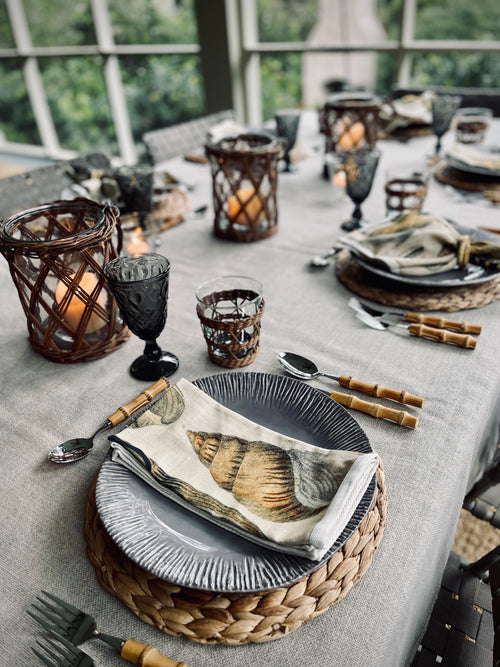 Glasses, Tumbler Wicker Wrapped (Set of 6)